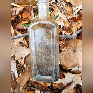 Vintage Clear Glass Bottle